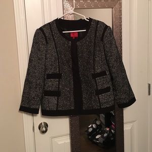 black/grey jacket