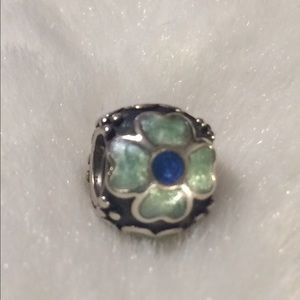 PANDORA DAISY BLUE ENAMEL CHARM