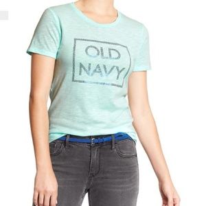 New Old Navy Womens Foil Logo Tee - XXLarge