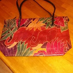Awesome elephant print handbag