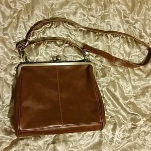 Vintage faux leather off shoulder bag