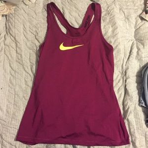 Purple Nike pro tank