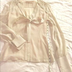 Silk button down blouse