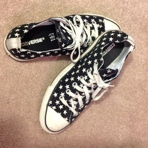 Converse All Stars, black with white stars.