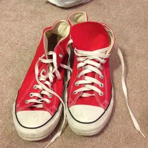 Converse Hightops, barely worn.