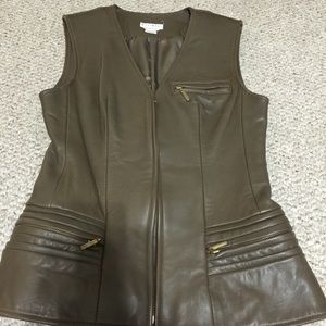 Bebe Genuine Leather Vest