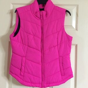 Aeropostale hot pink puffy vest
