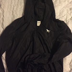VS PINK anorak rain jacket