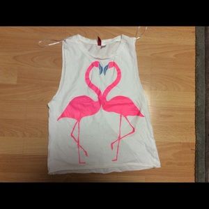 Pink Flamingo Muscle Tee