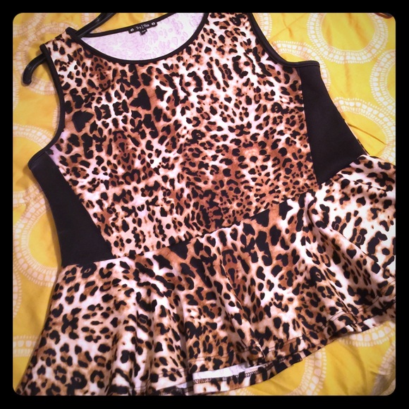 Leopard Tank Blouse