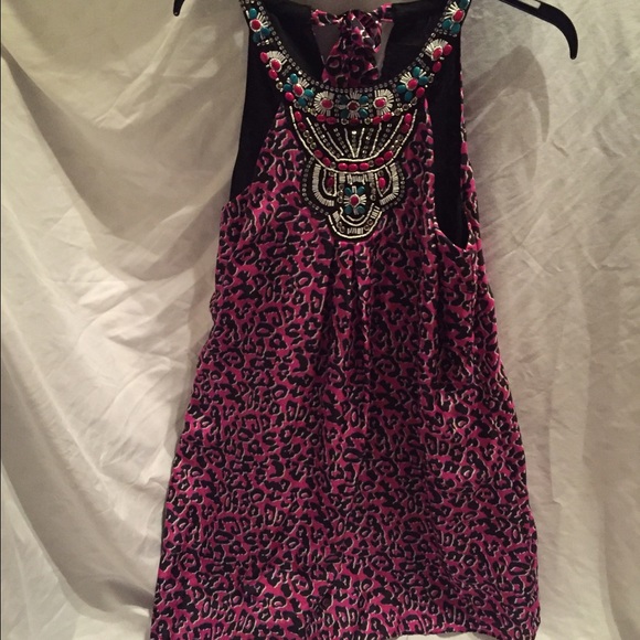 Pink and black top or dress