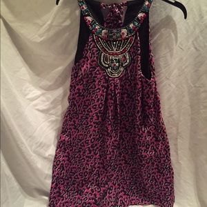 Pink and black top or dress