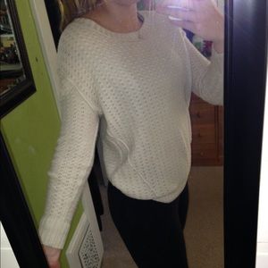 Cream knit sweater