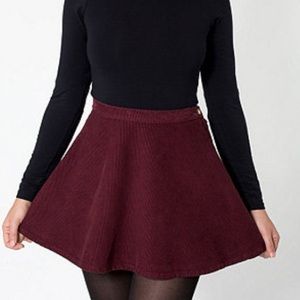 American Apparel Corduroy Circle Skirt