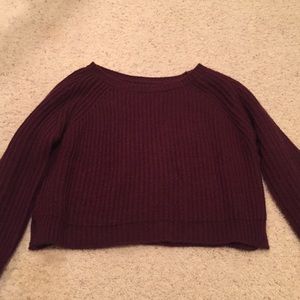 Brandy Melville Maroon cropped sweater