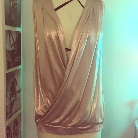 Liquid Gold Deep V Tunic