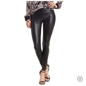NWOT high waisted faux leather leggings