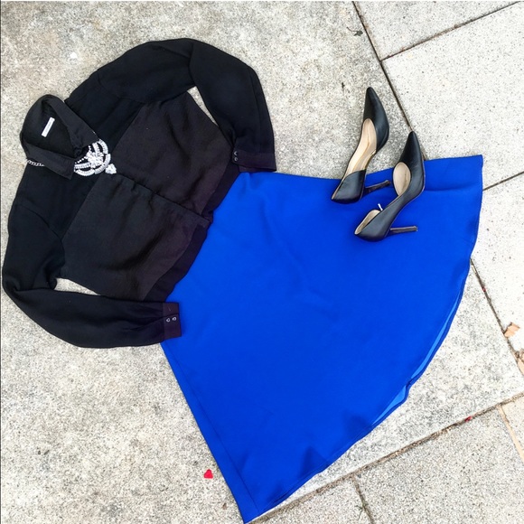 Royal Blue Circle Skirt
