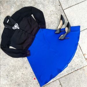 Royal Blue Circle Skirt