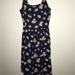 Daisies on navy, Xhilaration dress.