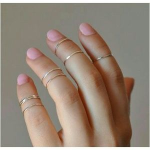 Boho Midi Ring Set of Two