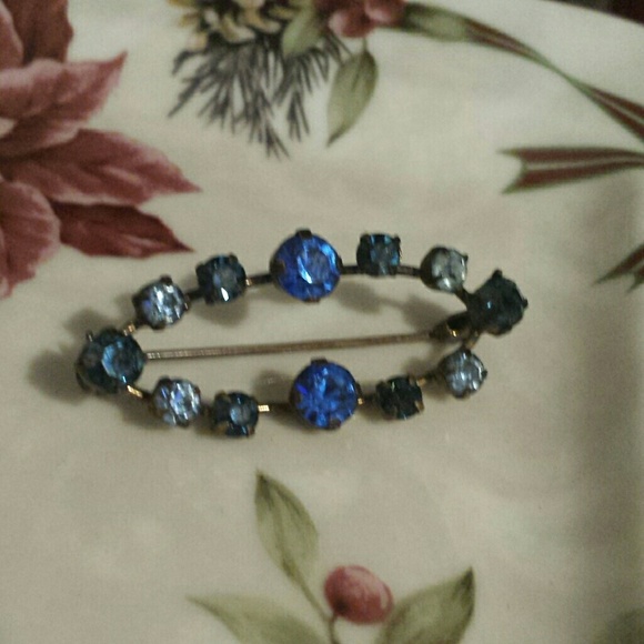 Blue Vintage Brooch