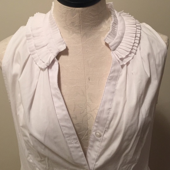 💋Size 16 Ruffled White Dress - Picture 3 of 3