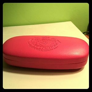 Pink Juicy Couture glasses case