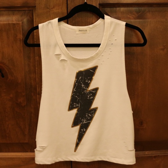 Poetry Lightning Bolt Tank