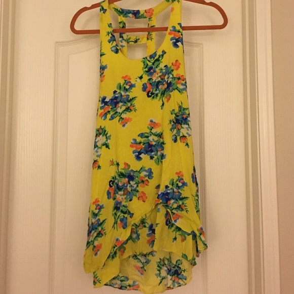 Yellow Floral Dress - Picture 2 of 2