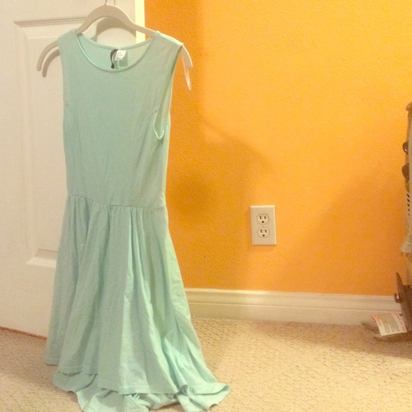 Robin's egg blue cotton dress