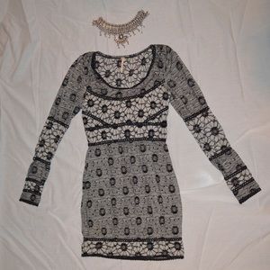 Free People Gorgeous Winter Sweater Dress, XS