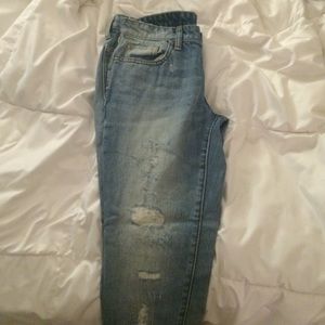 Gap Boyfriend Fit Distressed Jeans