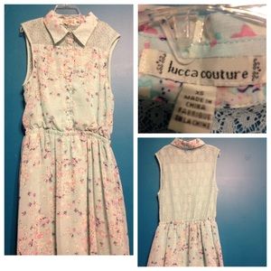 Size extra small Luca couture teal dress