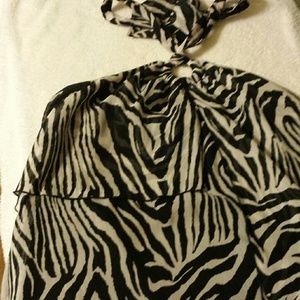 Zebra tube top