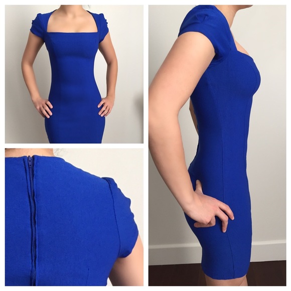 Blue Office Dress