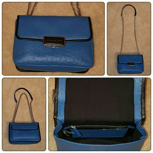 MARC JACOBS (Blue Ostrich) Crossbody Bag - Picture 2 of 4