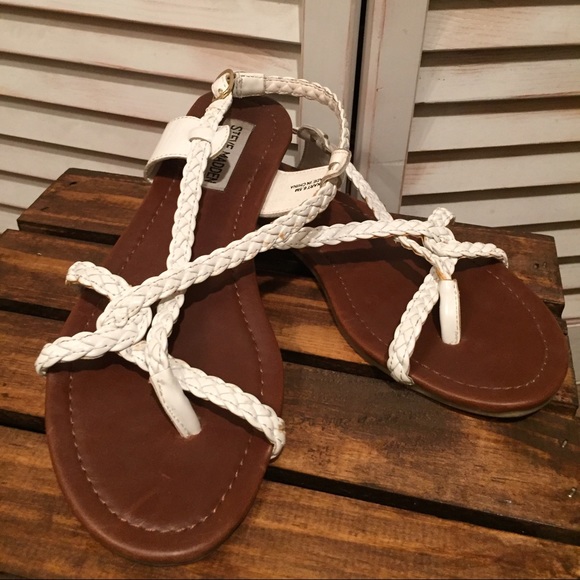 Steve Madden White Sandals