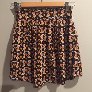 Cute squirrel urban outfitters skater skirt