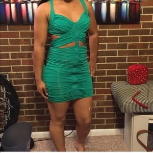 Green Bebe dress (reserved)