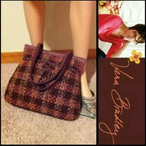 👜Vera Bradley Wool Tweed Tote👜