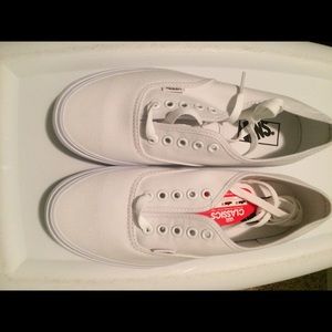Vans white sneakers