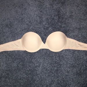 Nude Strapless Push Up Bra