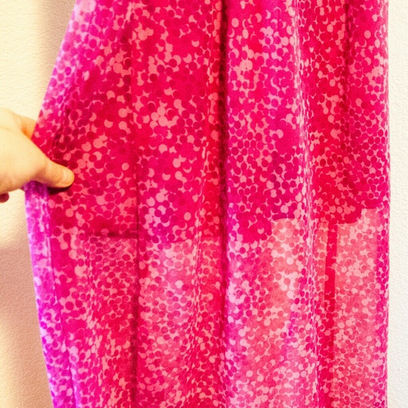 Magenta Polka Dot Dress - Picture 2 of 4