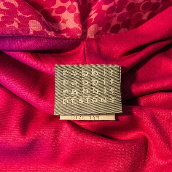 Magenta Polka Dot Dress - Picture 3 of 4