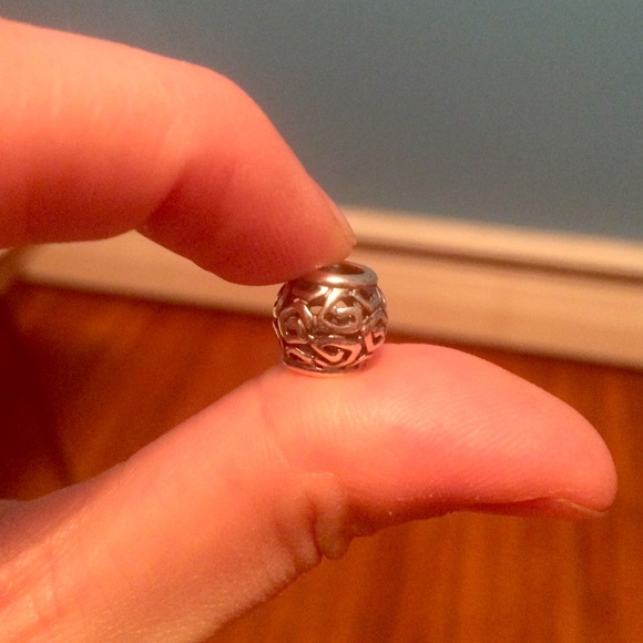 Pandora geometric sterling silver charm/spacer