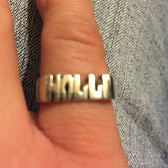 This is a holli ring name engraved