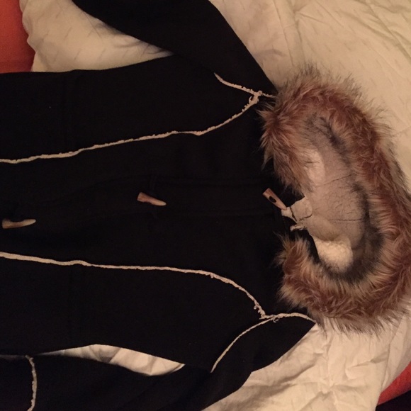 Wool fur winter coat