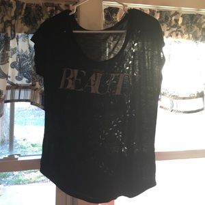 American eagle cut out tee