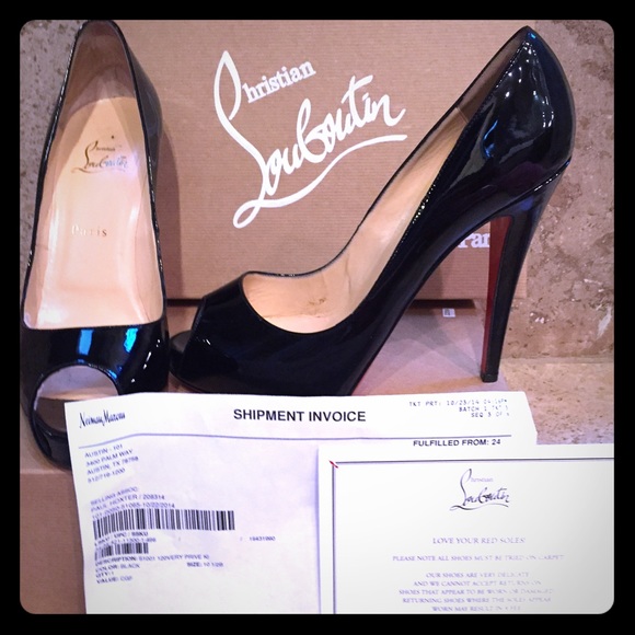 Christian Louboutin Patent Leather World Copine 100 Pumps  Christian Louboutin size 10.5.